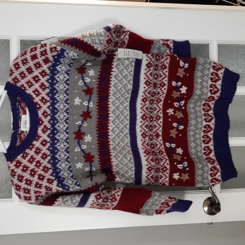 Vintage Wool Blend Knit Sweater Alison H. Collection